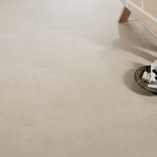 Lugano Porcelain Large Format Field Tile 48X48 Marfil Polished