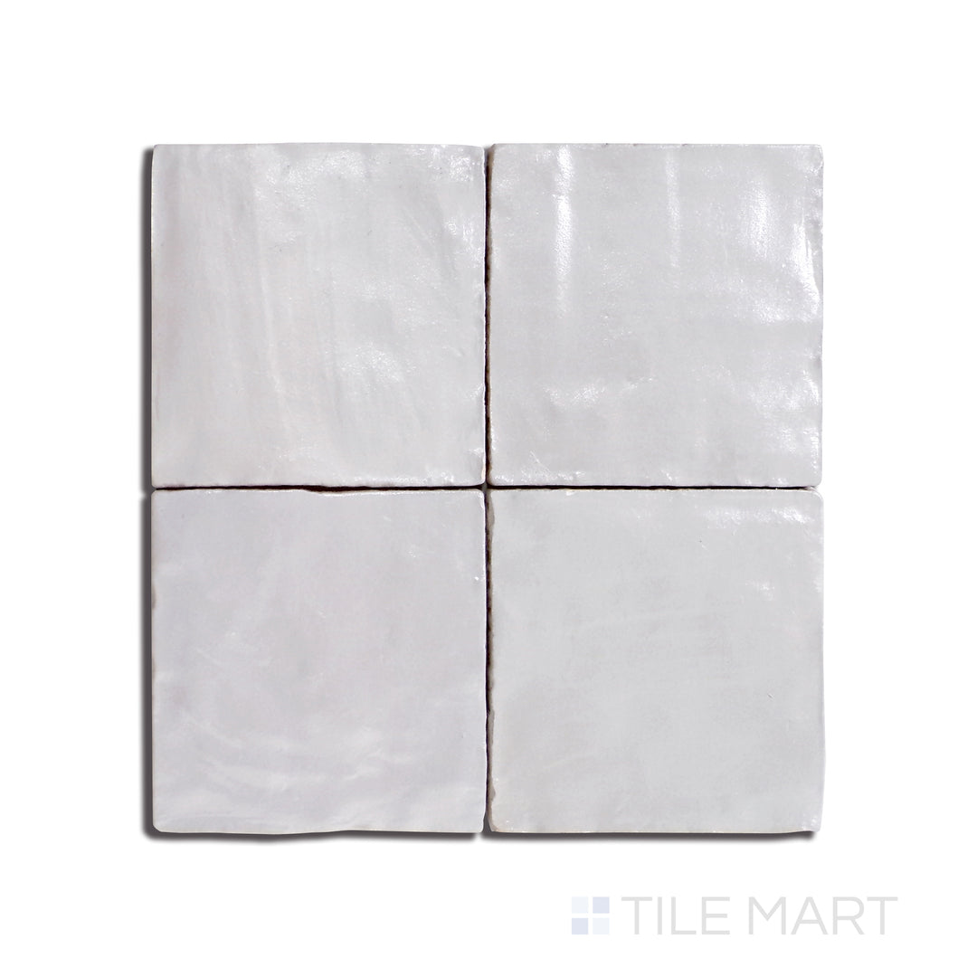 Overhead shot of Mallorca Grey 4X4 Matte Ceramic, showcasing a contemporary grey shade with a subtle matte effect.