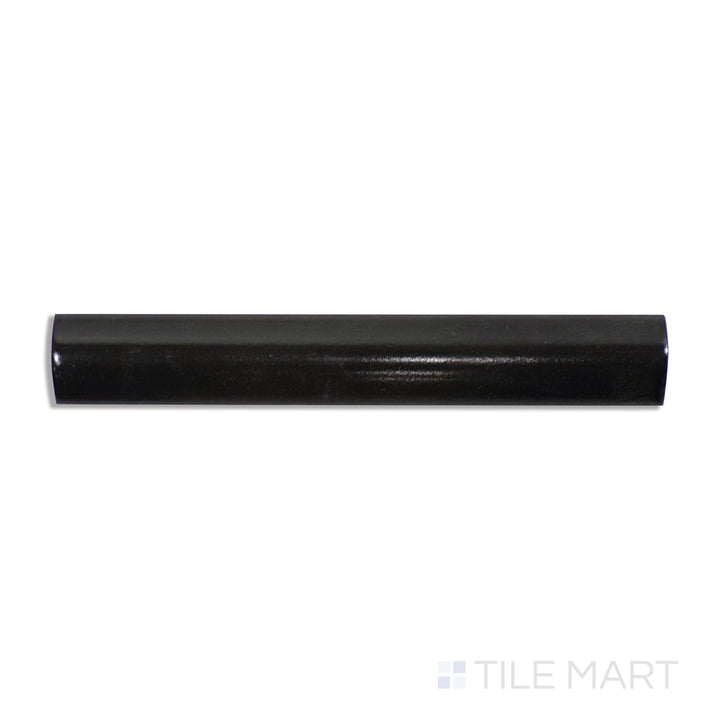 Mallorca Quarter Round Pencil Ceramic Trim 1X8 Black Matte