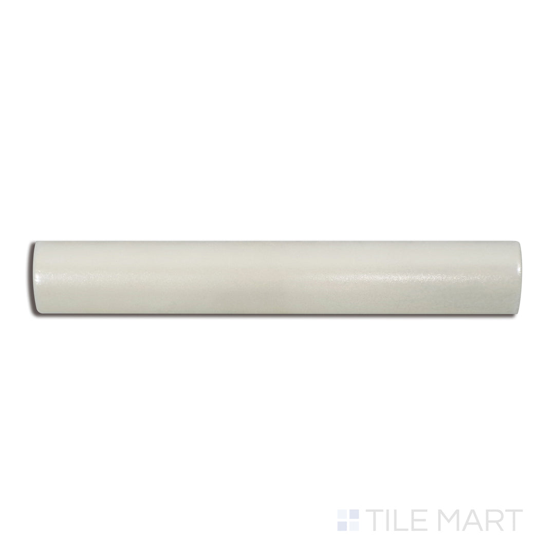 Overhead image of Mallorca Cream 1X8 Matte Ceramic Pencil, presenting a warm cream-colored pencil tile with a matte touch.