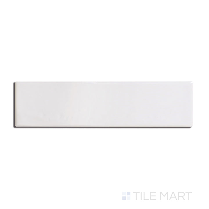 Overview of Manhattan Ceramic 1st Ave 3x12 glossy tile showing full layout and polished finish ideal for walls and backsplashes