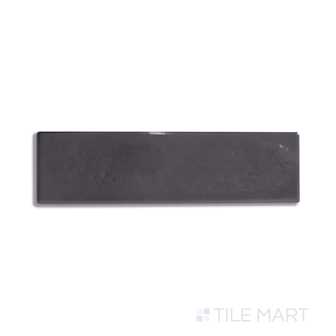 Display view of Manhattan Ceramic 11th Ave 3x12 glossy tile featuring a sleek, polished surface shown in full tile layout