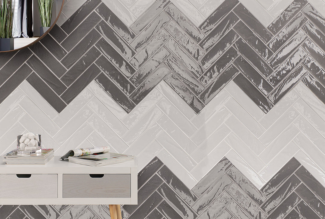 Manhattan Ceramic 11th Ave 3x12 glossy tile displayed in a real-world application, revealing its deep green hue, glazed finish, and clean linear layout.