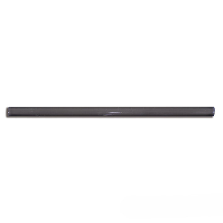 Top view of Manhattan Ceramic 11th Ave 0.5x12 glossy demi-bullnose tile featuring a bright polished surface ideal for elegant wall finishes