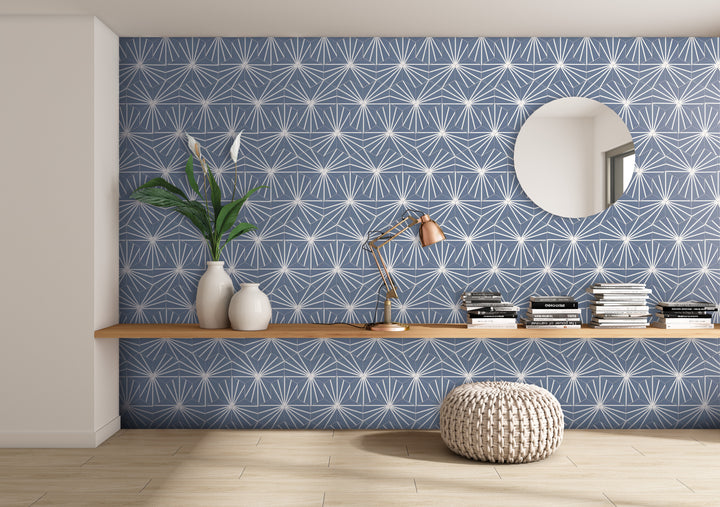 Meraki Even Porcelain Decorative Field Tile 8X9 Azul Matte