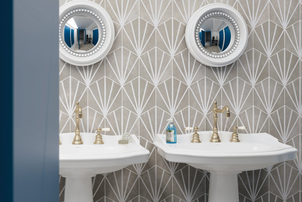 A modern and refined interior featuring Meraki Even Deco Gris 8