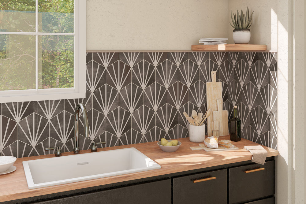 An edgy and contemporary lifestyle space with Meraki Even Deco Negro 8