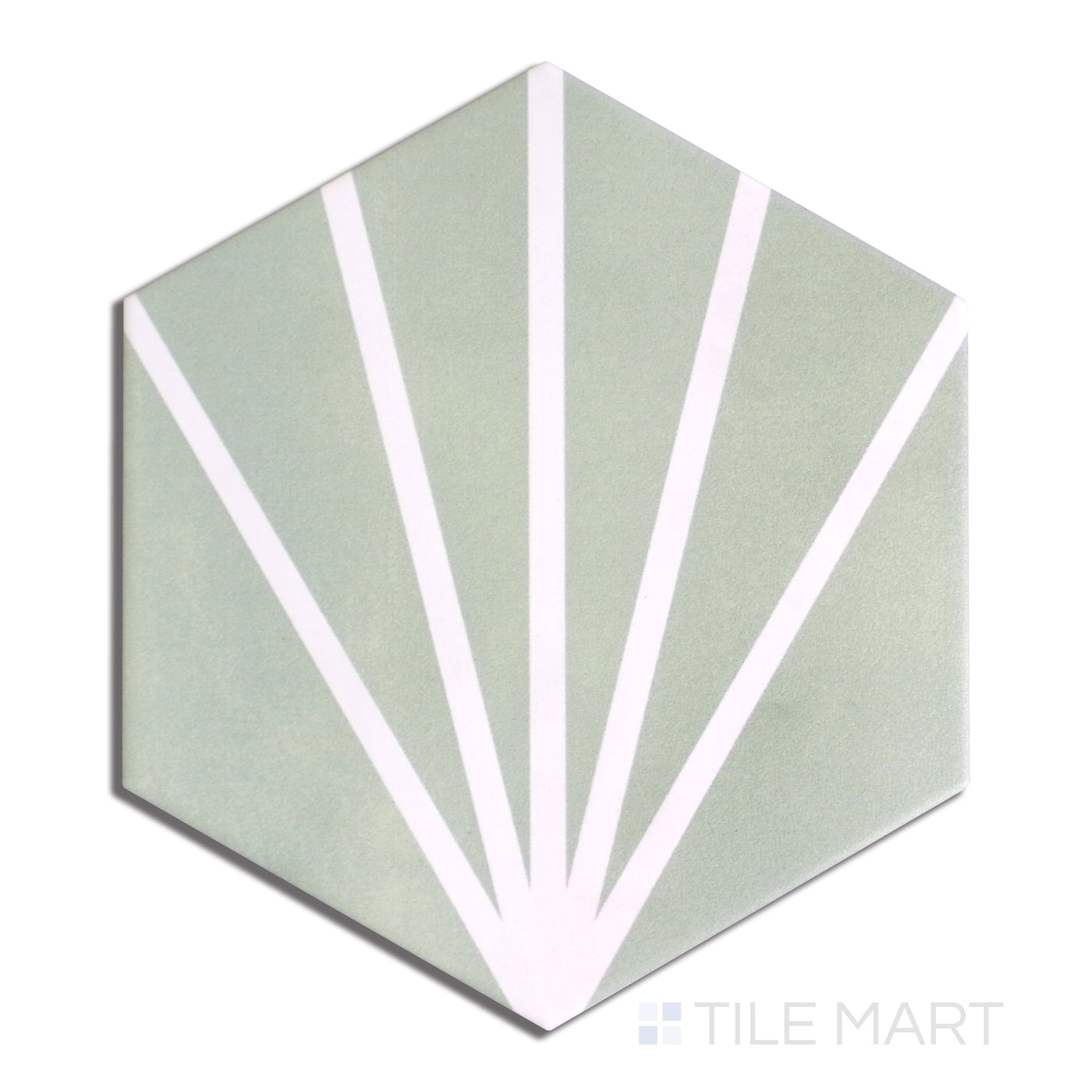 Meraki Even Porcelain Decorative Field Tile 8X9 Verde Matte
