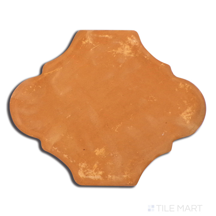 Flat lay of Lincoln Pavers Red 9X11 San Felipe Natural Terracotta, featuring a classic curved design with a natural earthy tone.