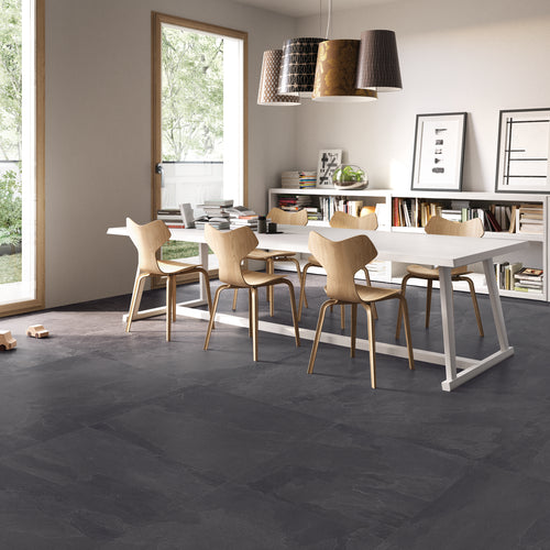 Nordika Porcelain Large Format Field Tile 24X48 Dark Matte