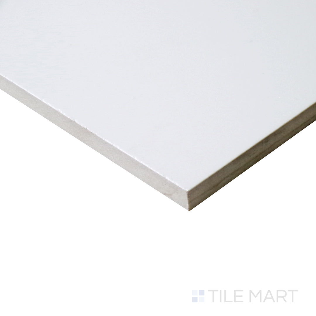 Pearl Porcelain Large Format Field Tile 24X48 Super White Matte