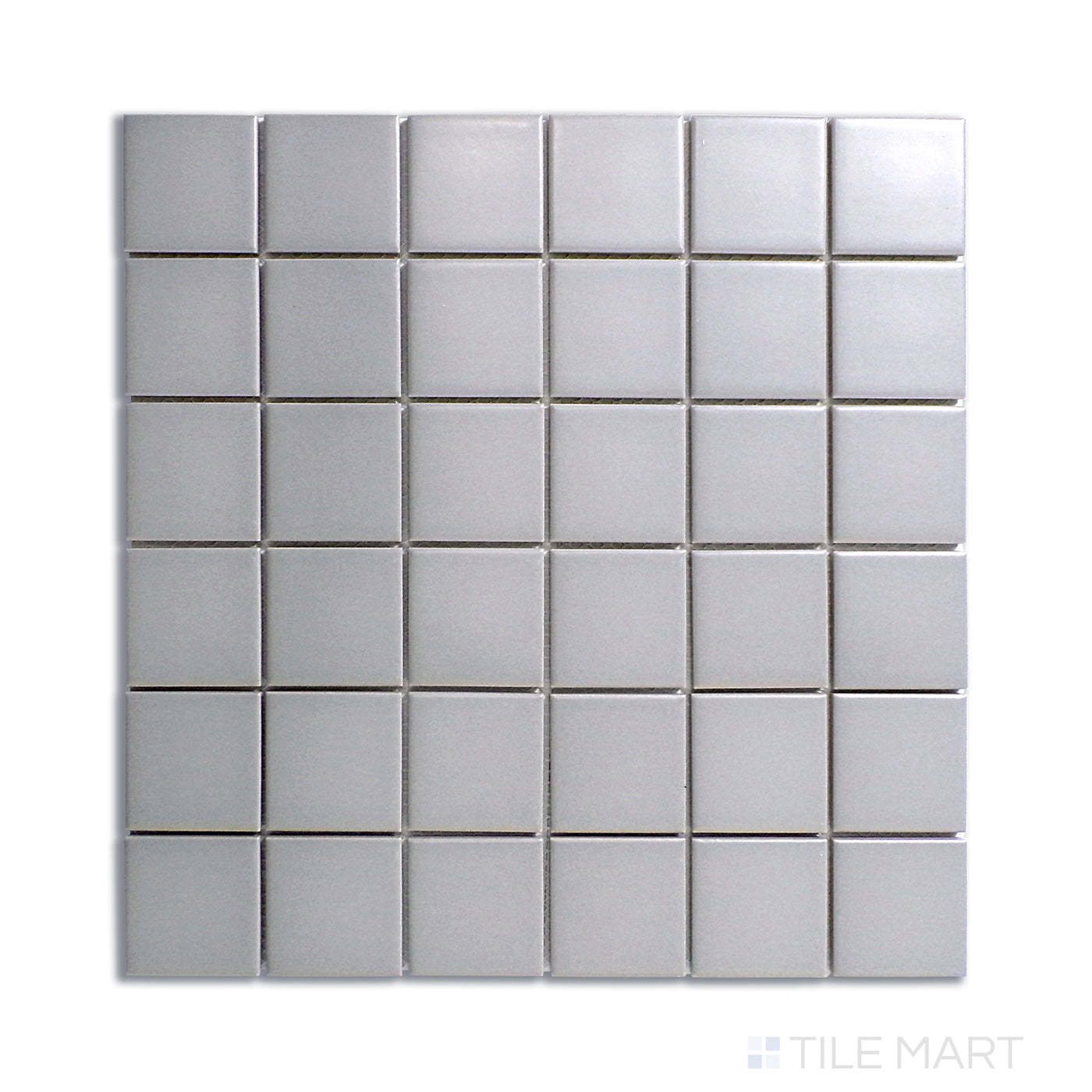 Porcelain Glazed Mosaics 2X2 Square Porcelain Mosaic 12X12 Gray Matte
