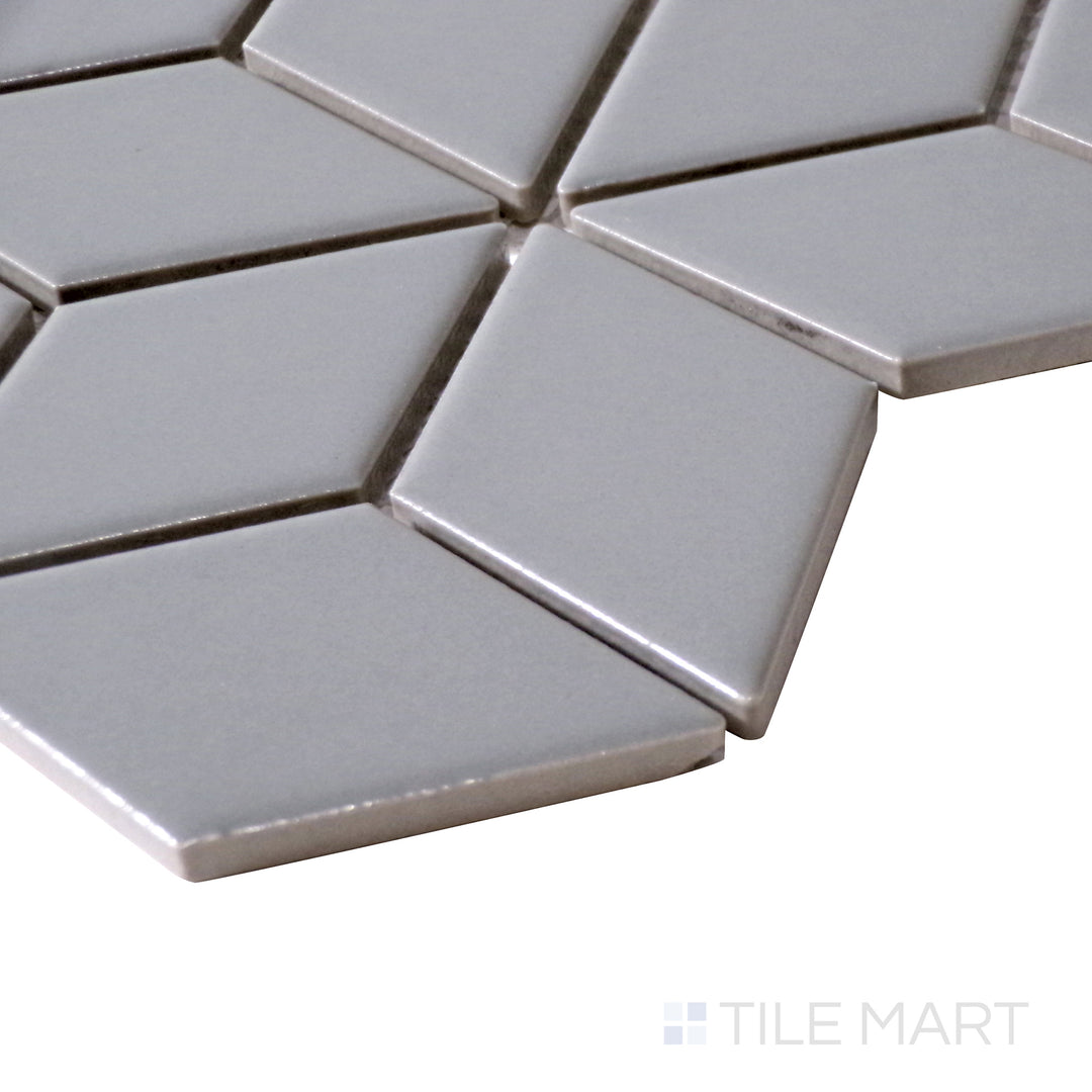 Shapes Cube Porcelain Mosaic 11X11 Light Gray Matte