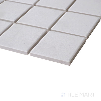 Solids 2X2 Square Porcelain Mosaic 12X12 White Matte