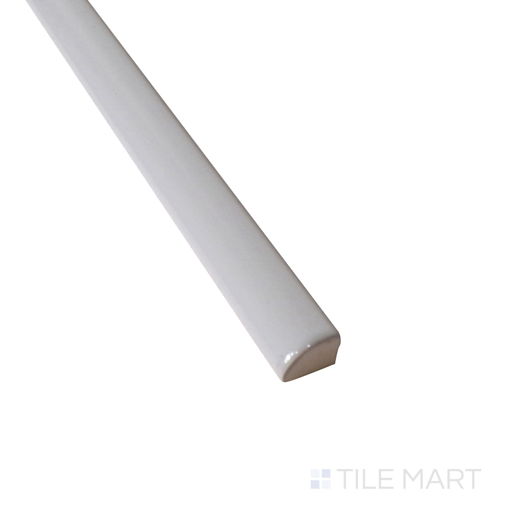 Side perspective highlights the polished elegance of Roxy Moonstone 0.5X9 Glossy Porcelain Pencil, perfect for refined edging details.