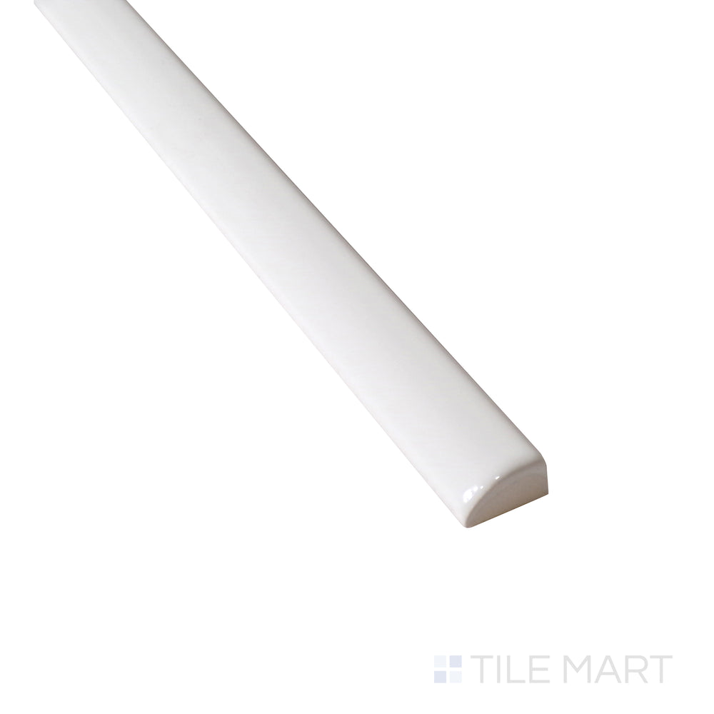 Angled shot enhances the clean, glossy surface of Roxy Quartz 0.5X9 Glossy Porcelain Pencil, offering a seamless finishing touch.