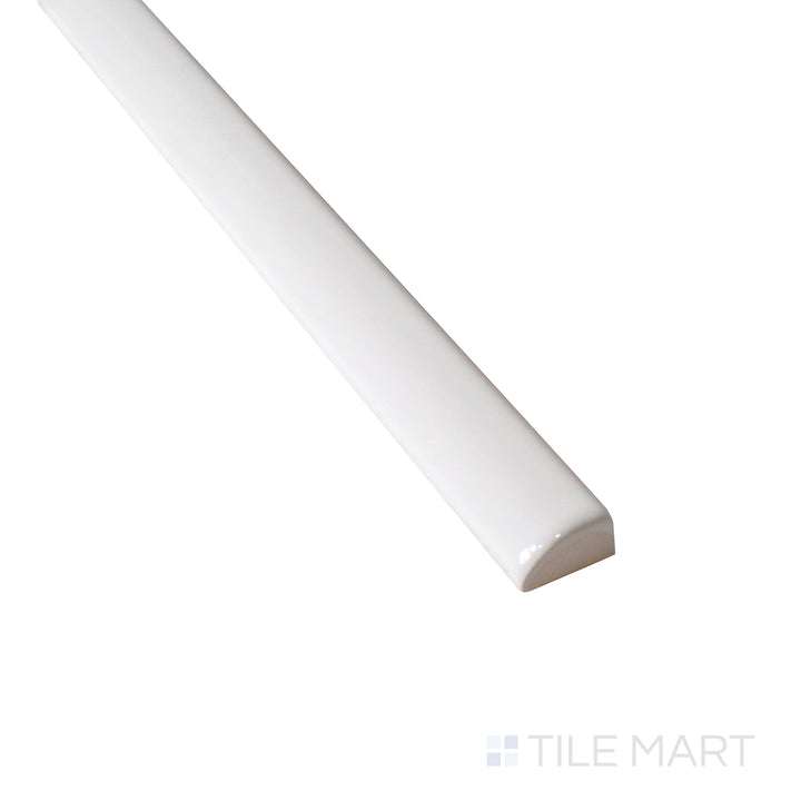 Angled shot enhances the clean, glossy surface of Roxy Quartz 0.5X9 Glossy Porcelain Pencil, offering a seamless finishing touch.