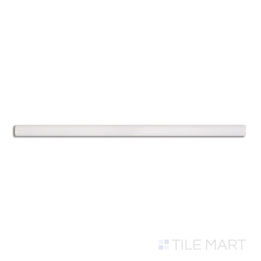 Flat-lay shot of Roxy Quartz 0.5x9 glossy porcelain pencil tile, offering a refined glossy finish that complements a wide range of tile designs.