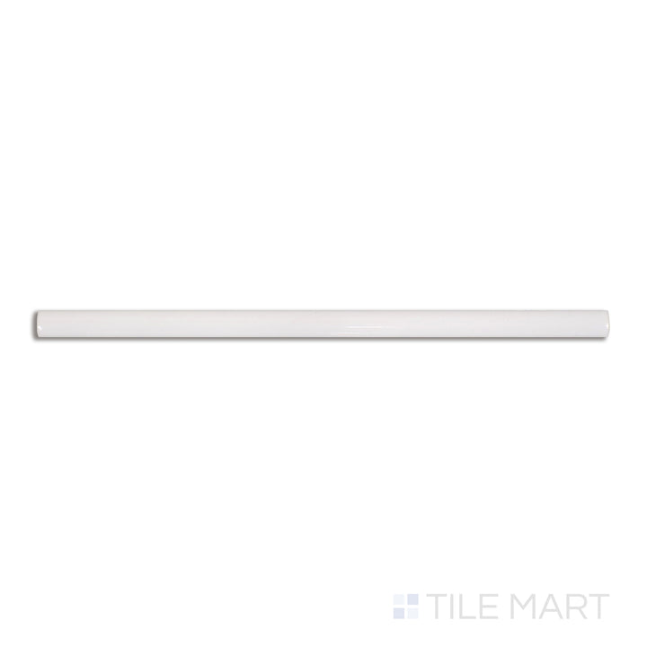 Flat-lay shot of Roxy Quartz 0.5x9 glossy porcelain pencil tile, offering a refined glossy finish that complements a wide range of tile designs.