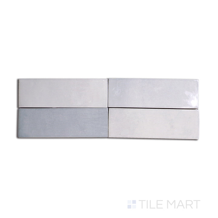 Safi Ceramic Field Tile 2X6 Grey Glossy