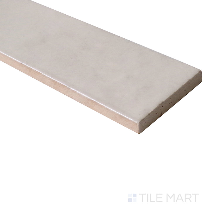 Close-up angle captures the soft, warm elegance of Safi Nude 2X6 Glossy Ceramic, ideal for sophisticated and inviting spaces.