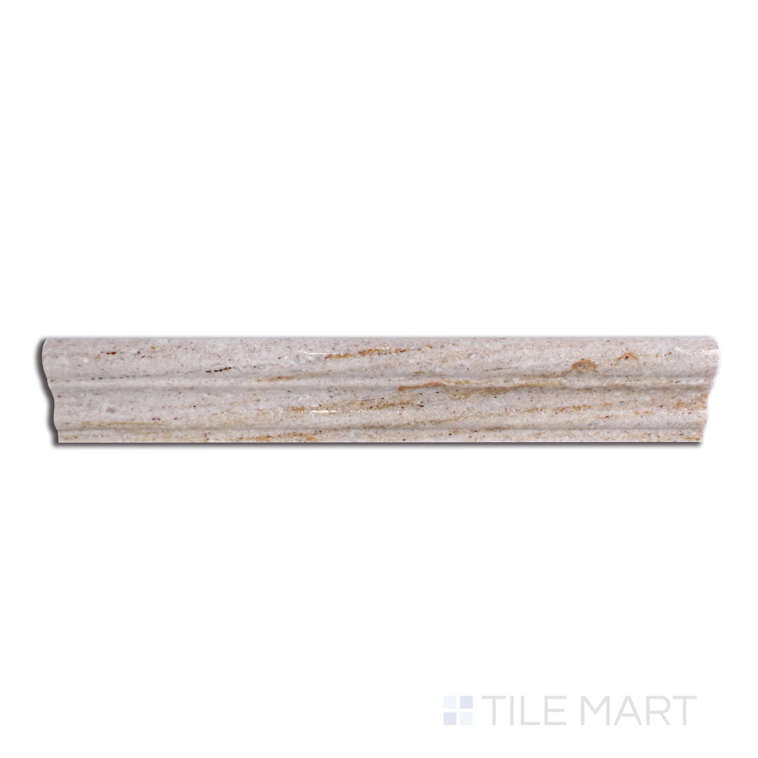 Sto-Re Chairrail Marble Trim 2.5X12 Ocean White Polished