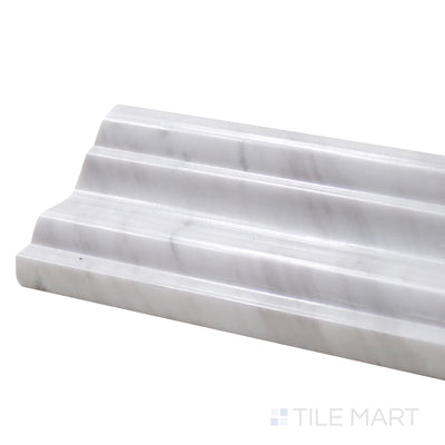 Sto-Re Chairrail Marble Trim 2.5X12 Volakas Polished