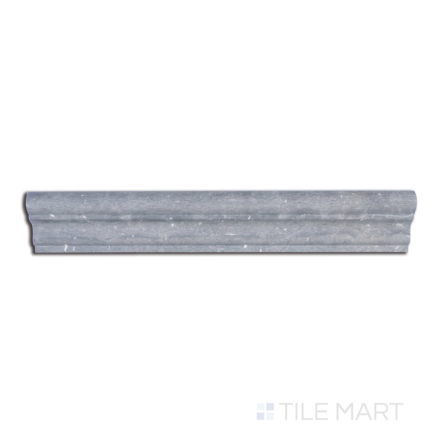 Sto-Re Chairrail Marble Trim 2.5X12 Wooden Blue Polished