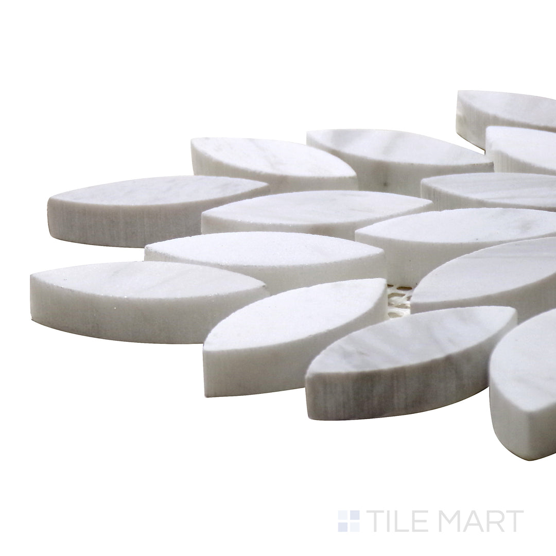Sto-Re 3/4X1-4/5 Floral Marble Mosaic 10.5X12 Volakas Polished