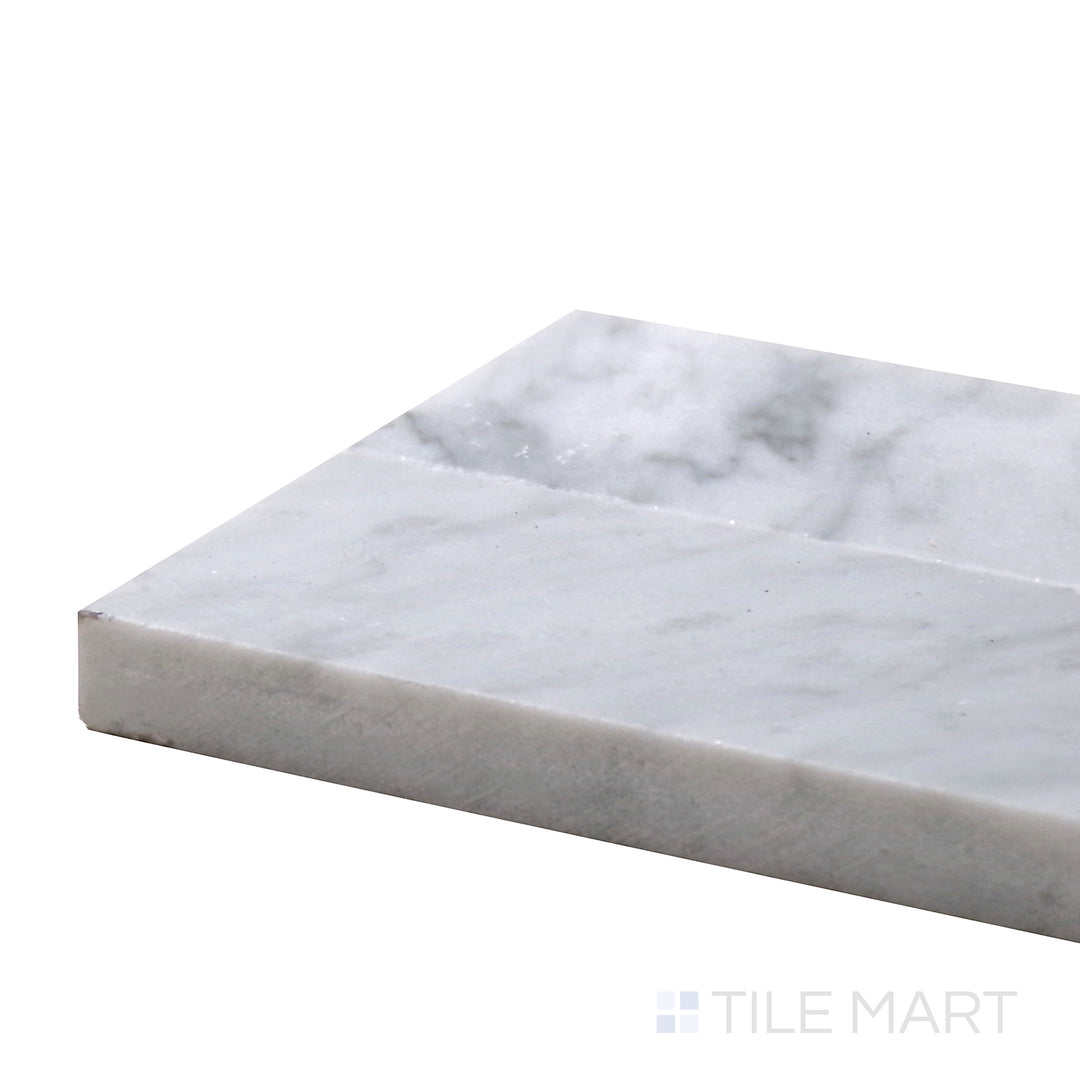 Corner view of Sto-Re Bardiglio Culture Pattern Polished Marble Mosaic, featuring intricate patterns in rich gray marble with a polished, high-end finish.