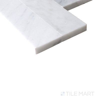 Sto-Re Culture Pattern Marble Mosaic 6X24 Carrara Polished