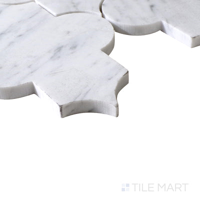 Sto-Re 4X6 Marrakech Pattern Marble Mosaic 10X11 Carrara Polished