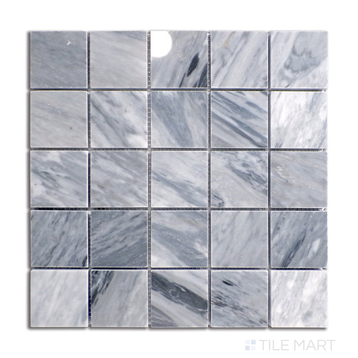 Sto-Re 2-1/4X2-1/4 Square Marble Mosaic 12X12 Bardiglio Polished