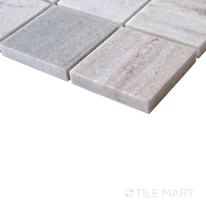 Sto-Re 2-1/4X2-1/4 Square Marble Mosaic 12X12 Ocean White Polished