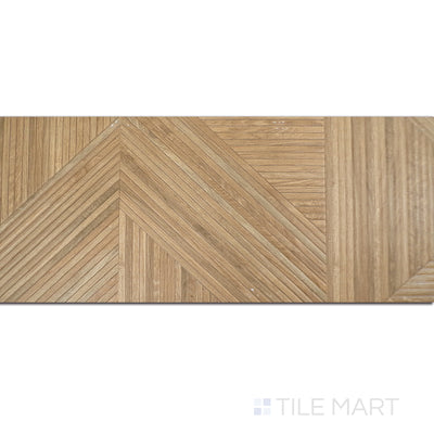 Tangram Ceramic Decorative Field Tile 12.2X39.37 Walnut Matte