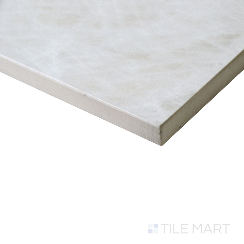 Diagonal shot of Tele Di Marmo Reloaded Quarzo 12x24 matte porcelain tile, emphasizing its natural stone-inspired texture, polished details, and refined matte finish.  