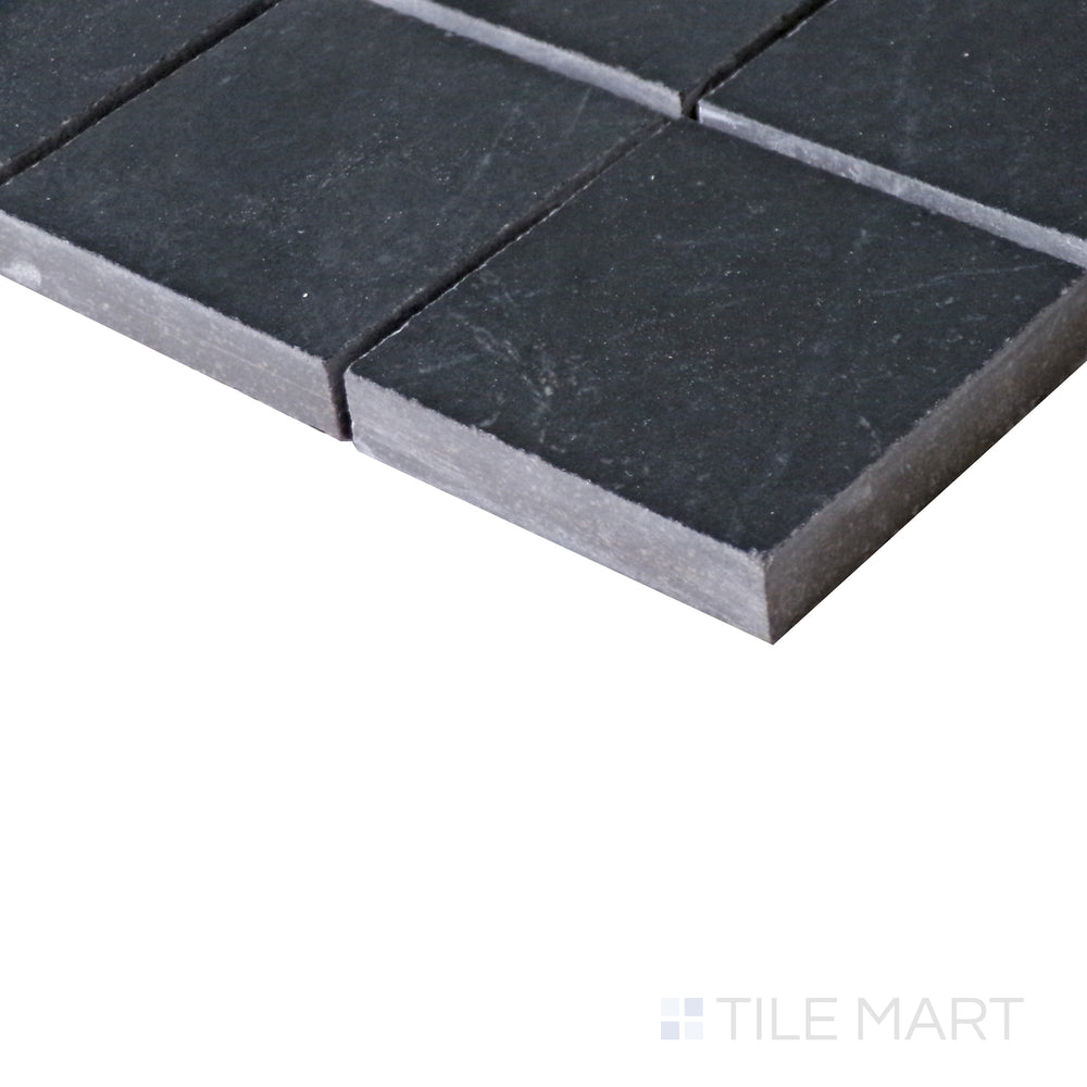 Angled shot of Tele Di Marmo Revolution Calacatta Black 2