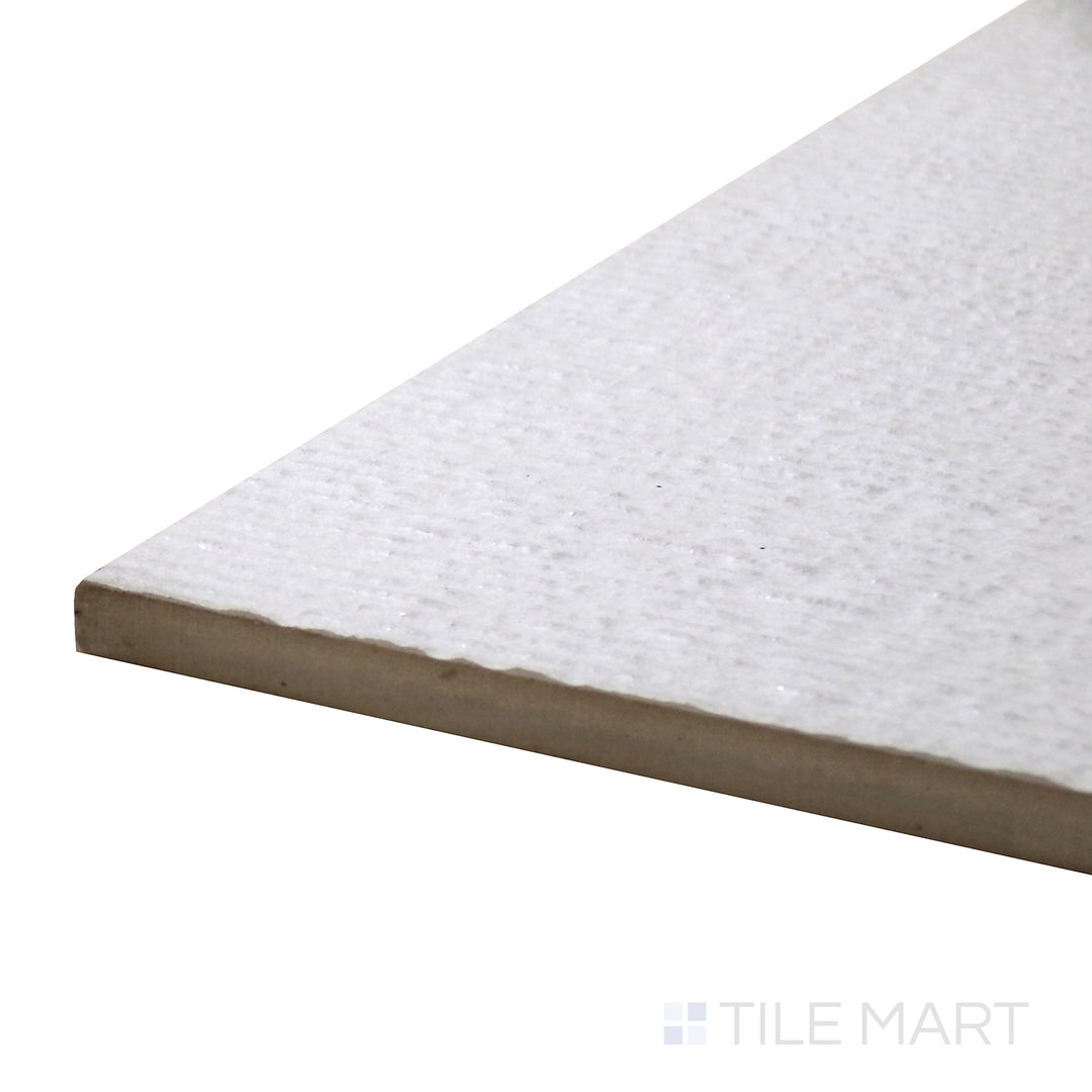 Corner angle of Urban Living Pearl 12X24 Chiseled Porcelain Tile, emphasizing its soft pearl hues with a natural stone texture.