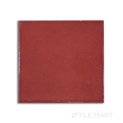 Village Ceramic Field Tile 5X5 Volcanic Red Glossy