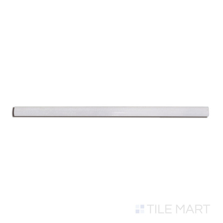 Flat-lay image of Vitral Lavanda 0.05X12 glossy ceramic jolly, a soft lavender trim piece with a polished glaze, perfect for adding subtle color accents.