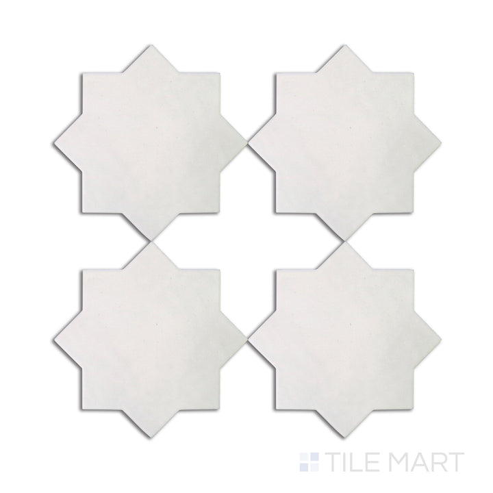 Kasbah Star Porcelain Tile 6-1/2X6-1/2 Bone Matte