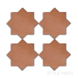 Kasbah Star Terracotta 6.5X6.5 Star Matte Porcelain