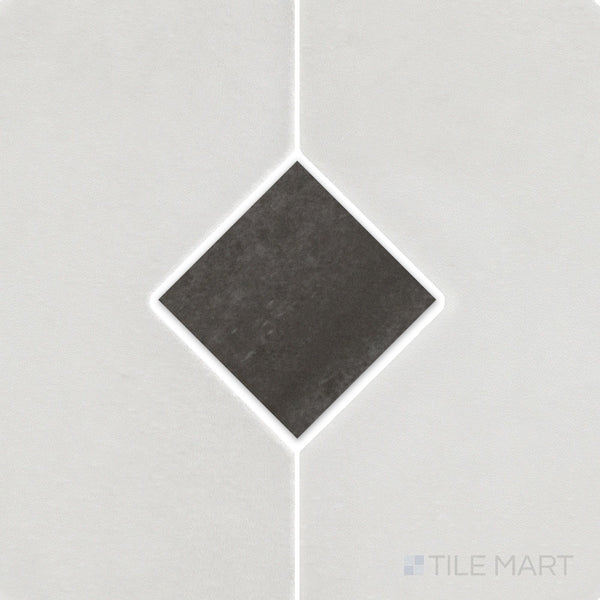 Kasbah Black Hat 1X1 Matte Porcelain Mosaic | Tilemart