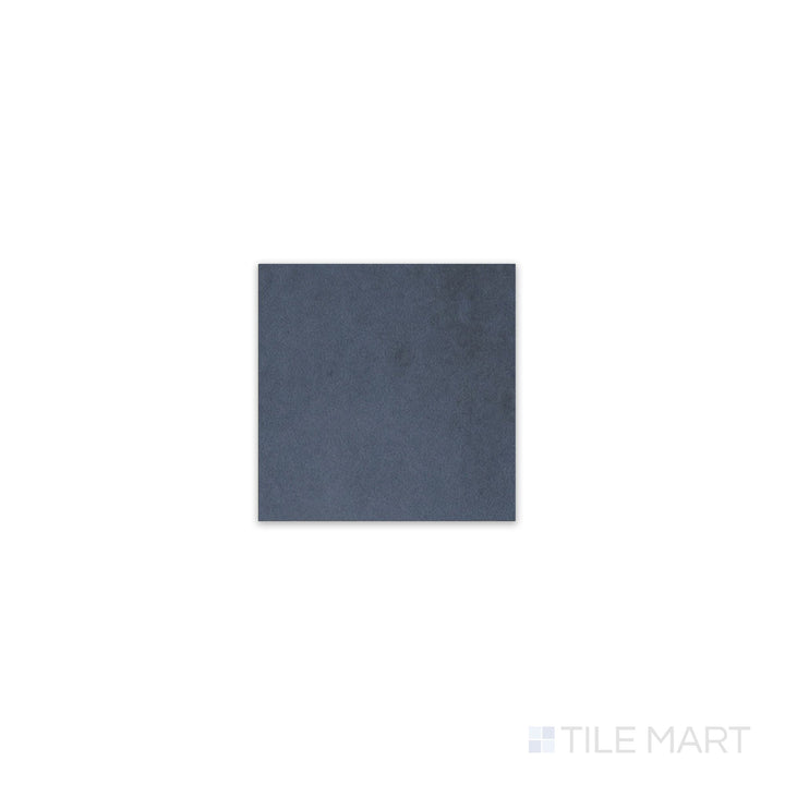 Top-view shot of Kasbah Taco Blue Night 1x1 matte porcelain tile, featuring a rich blue tone, elegant matte finish, and structured square layout.  
