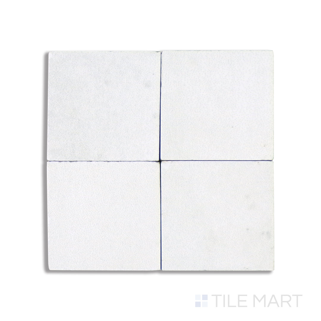 Kasbah Taco Porcelain Tile 1X1 White Matte