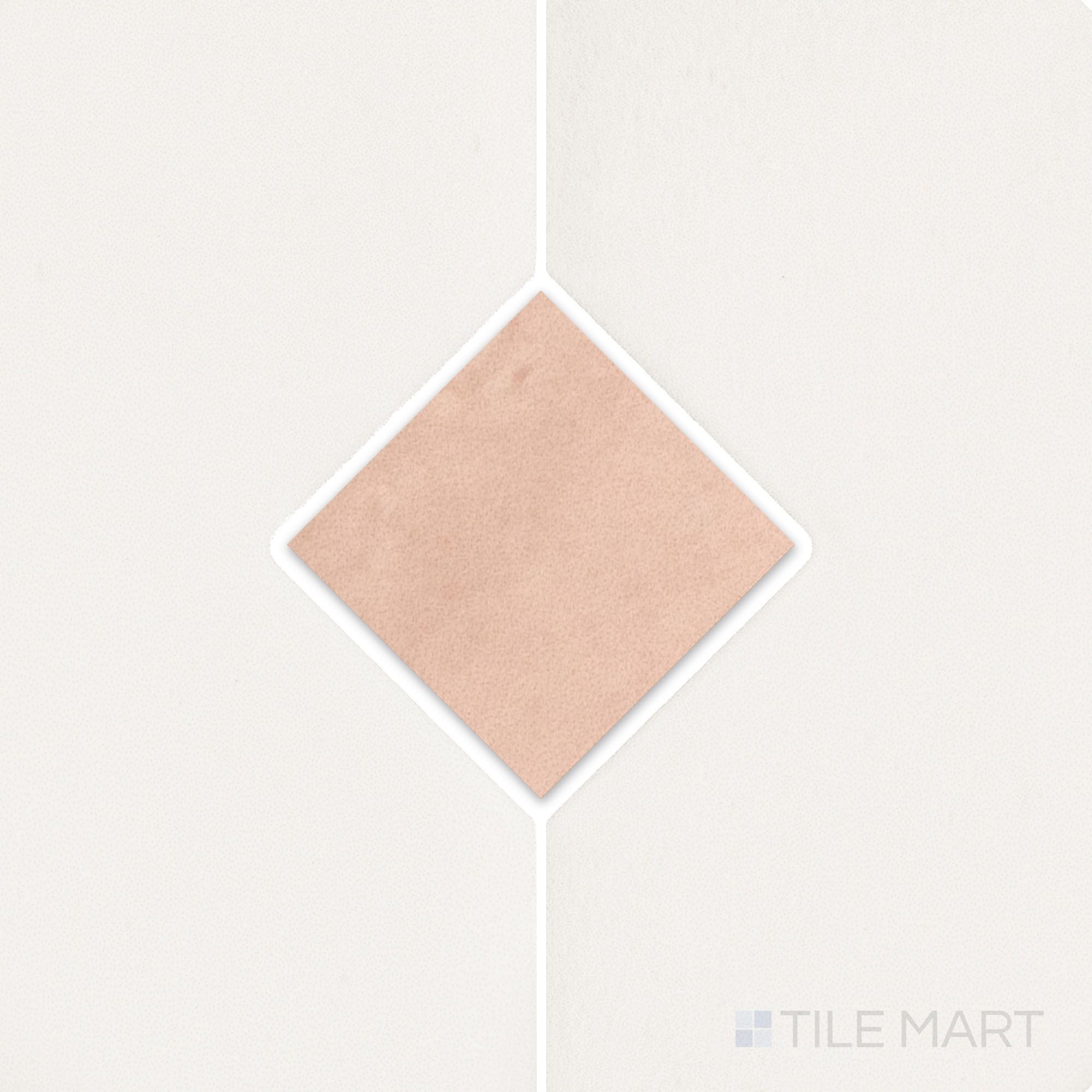 Kasbah Orchard Pink 1X1 Matte Porcelain Mosaic | Tilemart