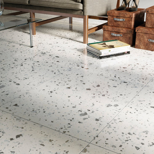 Venice Villa White 24X24 Polished Porcelain Tile