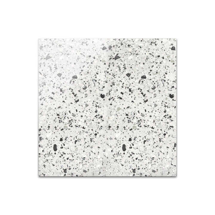 Angled shot of Venice Villa Silver 24x24 polished porcelain tile, featuring refined silver tones, a glossy reflective finish, and an elegant square layout.  