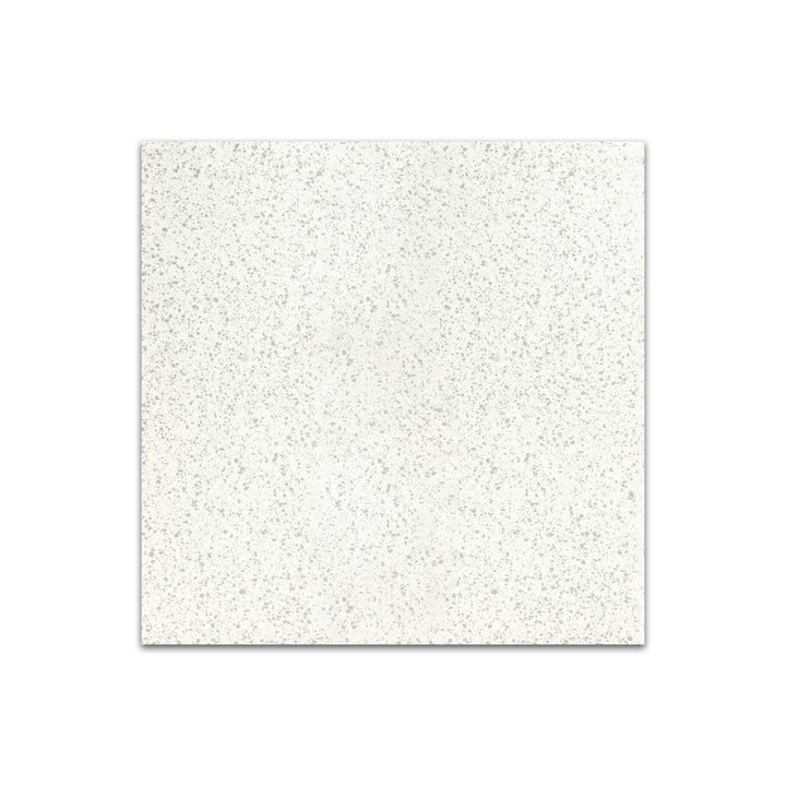 Angled shot of Rialto Zinc 24x24 matte porcelain tile, featuring deep gray tones, a smooth matte finish, and a structured square format.  