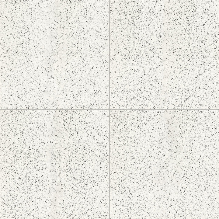 Flat-lay of Rialto White 24X24 matte porcelain tile, showcasing a bright, neutral tone with a matte surface for a contemporary and clean design.